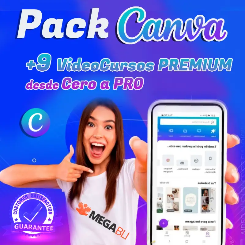 Pack CANVA: +9 VideoCursos Premium 1 Pack CANVA 9 VideoCursos Premium