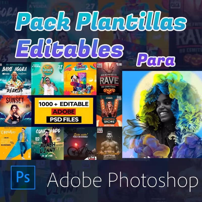 Pack Plantillas Editables Para Photoshop: Diseños Profesionales 1 Pack Plantillas Editables Para Photoshop Disenos Profesionales